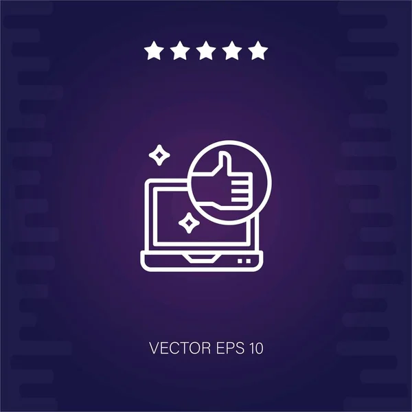 Vector Icon Modern Illustration — Stock Vector