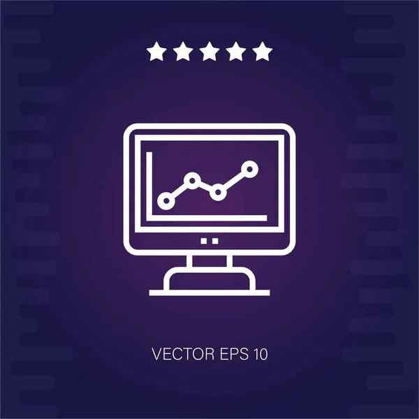 Marketing Vektor Ikone Moderne Illustration — Stockvektor