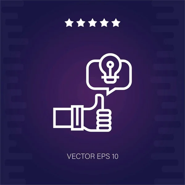 Feedback Vektor Ikon Modern Illustration — Stock vektor