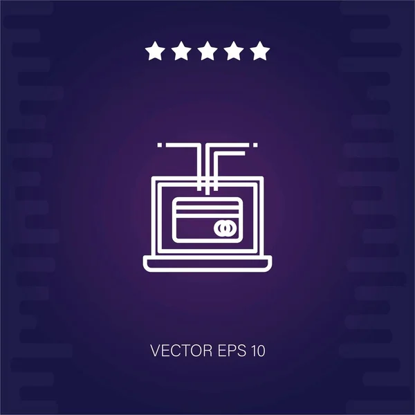 Vector Pago Icono Ilustración Moderna — Vector de stock