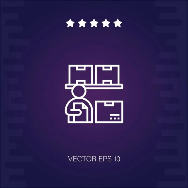 Inventar Vektor Symbol Moderne Illustration — Stockvektor