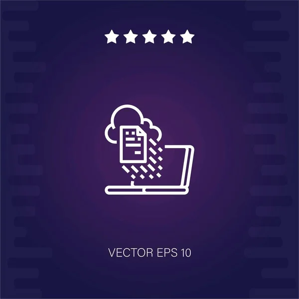 Conection Vektor Symbol Moderne Illustration — Stockvektor