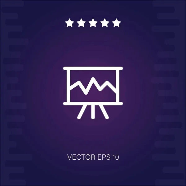 Statistik Vektor Symbol Moderne Illustration — Stockvektor