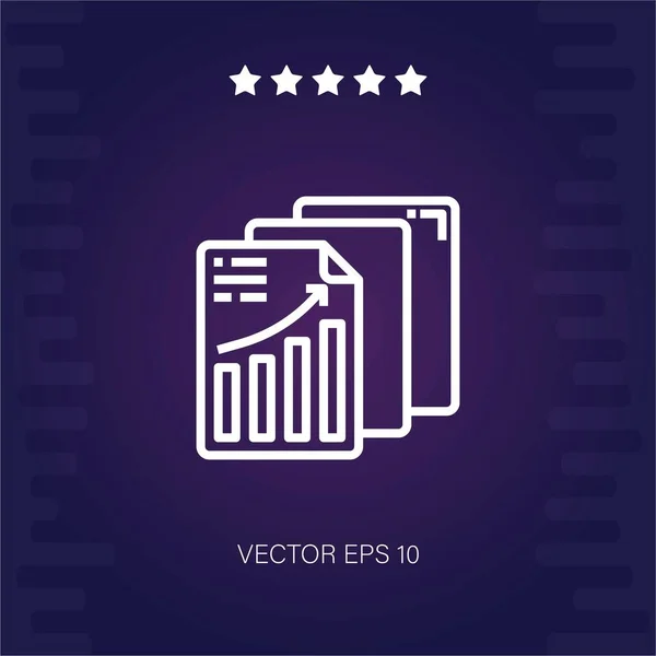 Analytics Vektor Symbol Moderne Illustration — Stockvektor