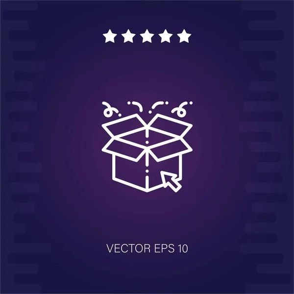 Icono Vector Producto Ilustración Moderna — Vector de stock