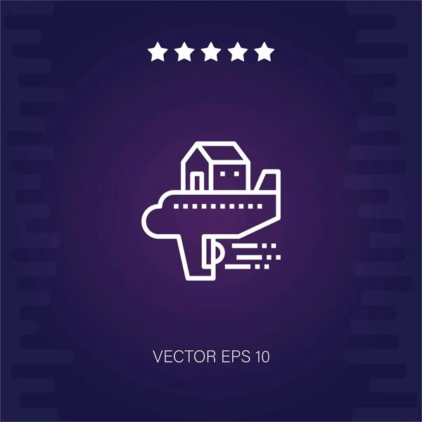 Icono Del Vector Viaje Ilustración Moderna — Vector de stock