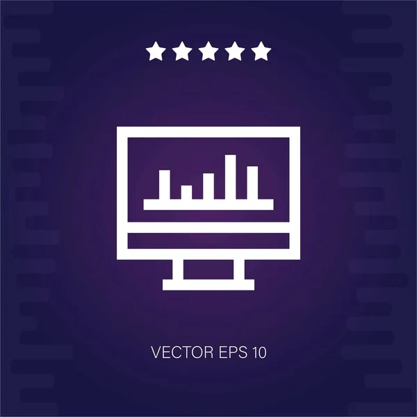 Grafická Vektorová Ikona Moderní Ilustrace — Stockový vektor