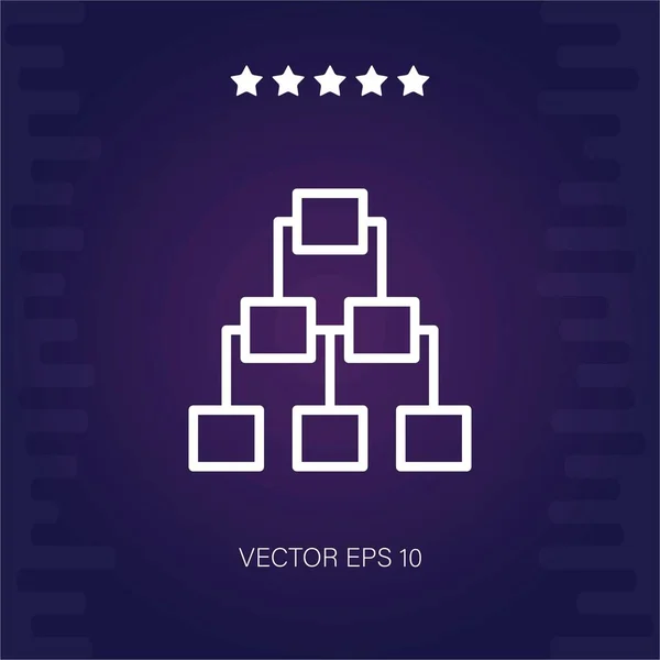 Server Vektor Symbol Moderne Illustration — Stockvektor