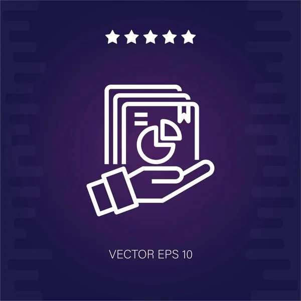 Vector Financiero Icono Ilustración Moderna — Vector de stock