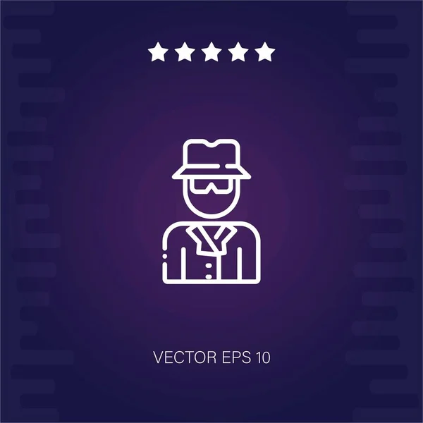 Vector Anónimo Icono Ilustración Moderna — Vector de stock