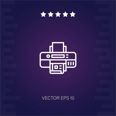 yazıcı vektör simgesi modern illüstrasyon
