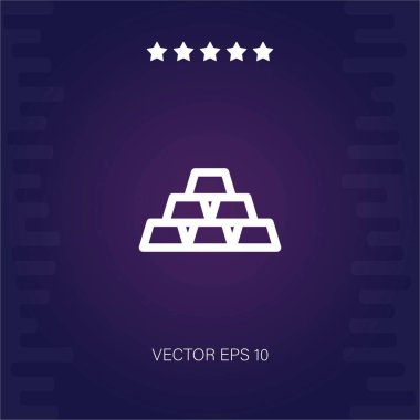 Altın vektör simgesi modern illüstrasyon