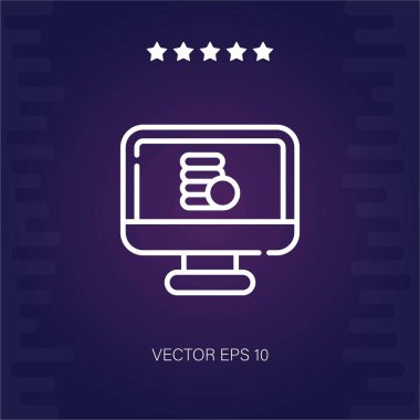 ecommerce vektör simgesi modern illüstrasyon