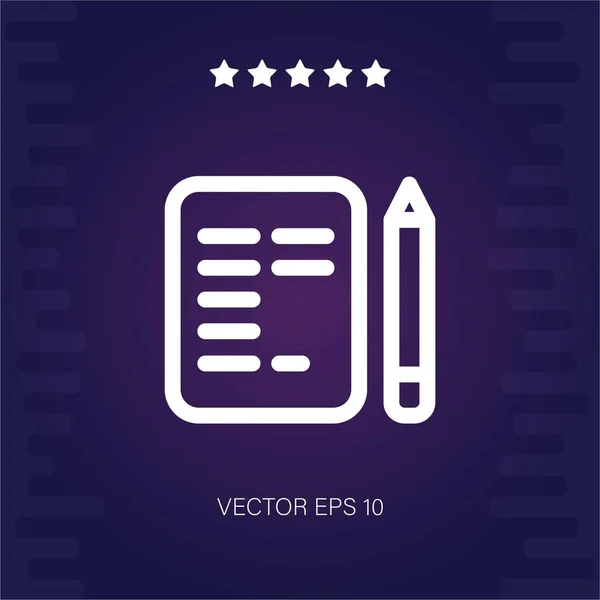Inhalt Vektor Symbol Moderne Illustration — Stockvektor