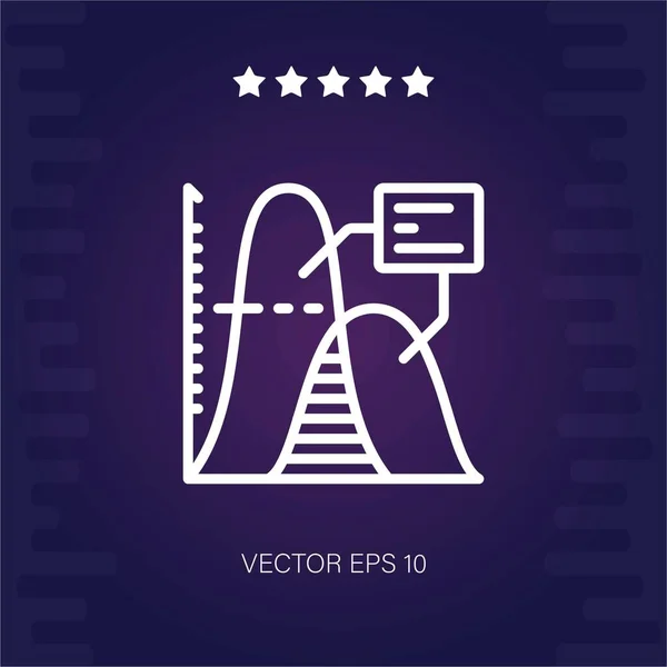 Analytics Vektor Symbol Moderne Illustration — Stockvektor