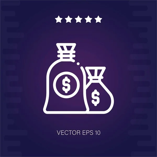 Icône Vectorielle Banque Illustration Moderne — Image vectorielle