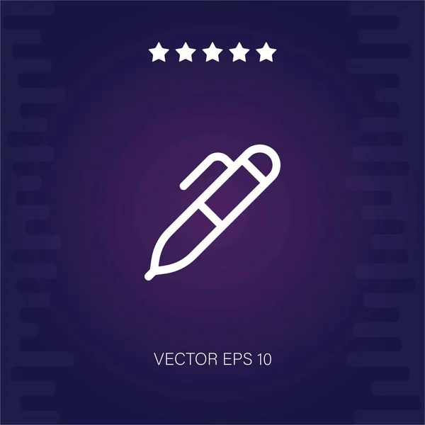 Stilou Pictogramă Vector Ilustrație Modernă — Vector de stoc