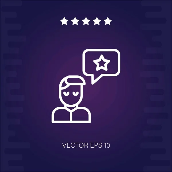 Rating Vektor Ikon Modern Illustration — Stock vektor