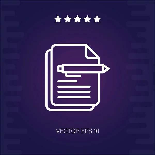 Rapport Vectoriel Icône Illustration Moderne — Image vectorielle