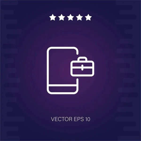 Smartphone Vektor Symbol Moderne Illustration — Stockvektor