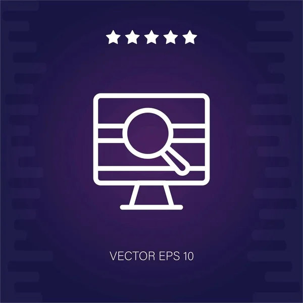 Vector Búsqueda Icono Ilustración Moderna — Vector de stock