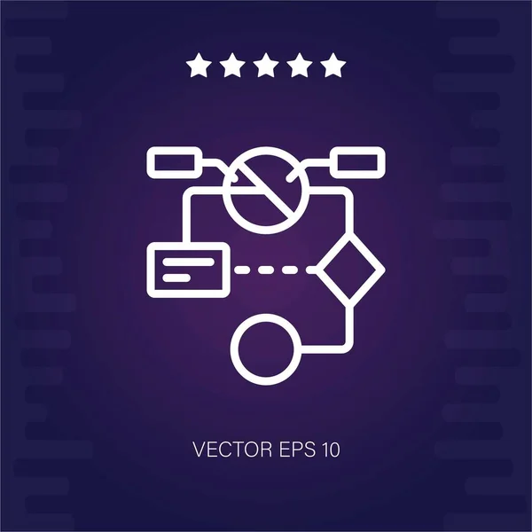 Algorithmus Vektor Symbol Moderne Illustration — Stockvektor