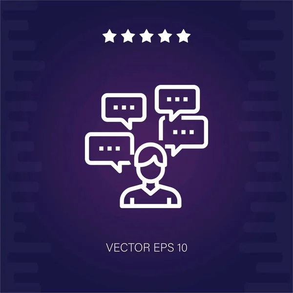 Icono Vectorial Personal Ilustración Moderna — Vector de stock