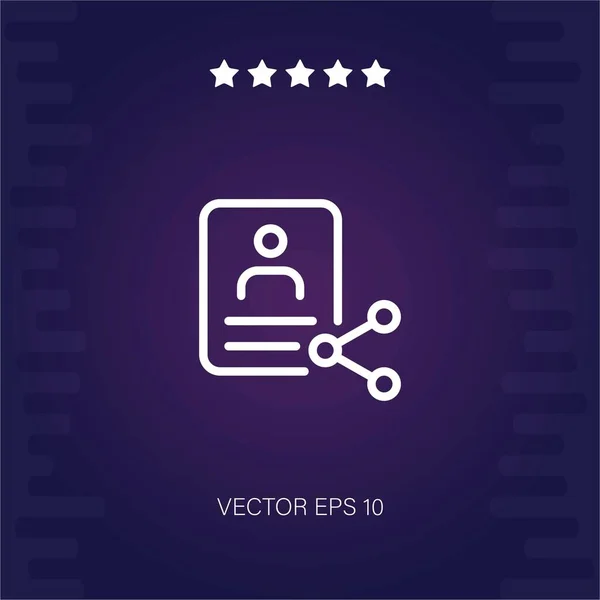Share Vector Icon Modern Illustration — Stock Vector