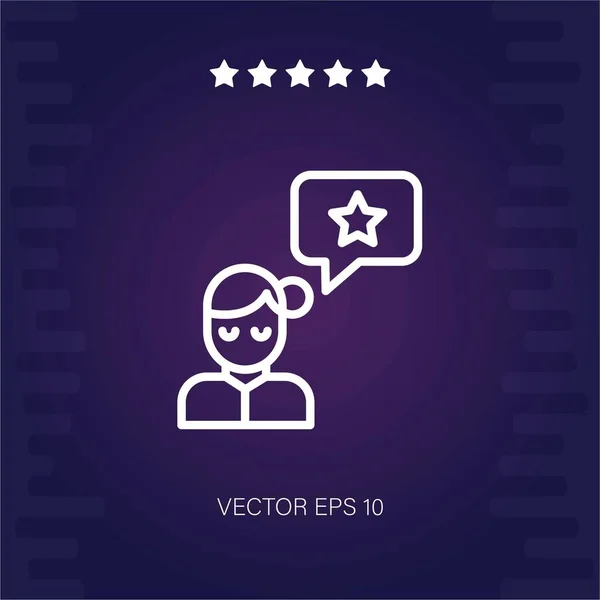 Minősítés Vektor Ikon Modern Illusztráció — Stock Vector
