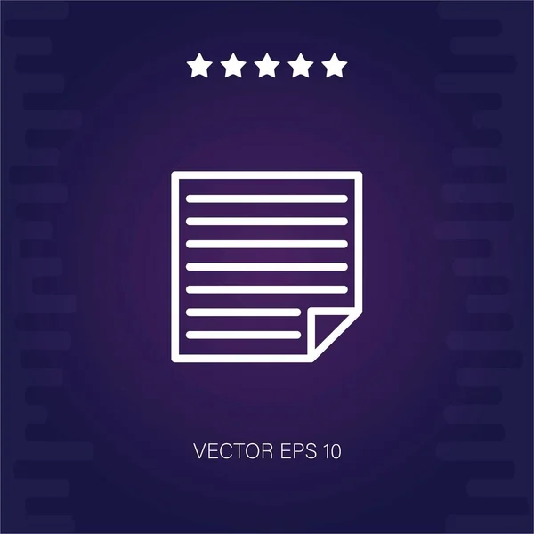 Fil Vektor Ikon Modern Illustration — Stock vektor