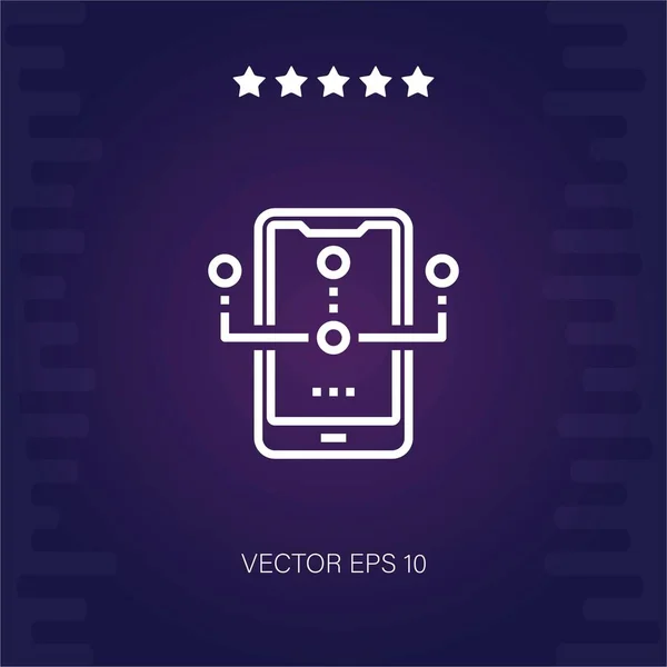 Icono Vector Inteligente Ilustración Moderna — Vector de stock