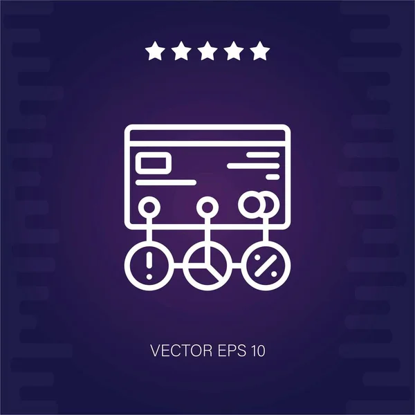 Analytics Vektor Symbol Moderne Illustration — Stockvektor