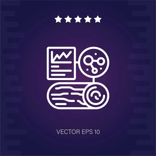 Ícone Vetorial Analytics Ilustração Moderna — Vetor de Stock