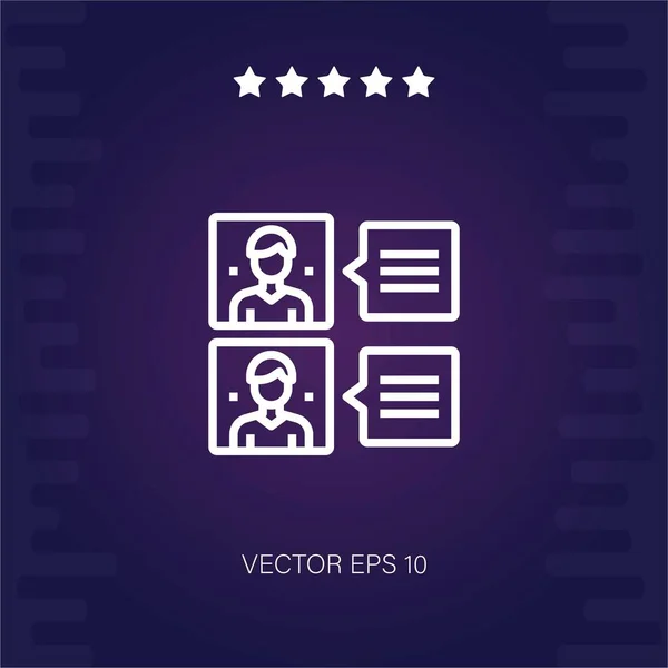 Användare Vektor Ikon Modern Illustration — Stock vektor