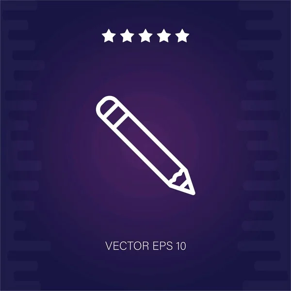 Bleistift Vektor Symbol Moderne Illustration — Stockvektor