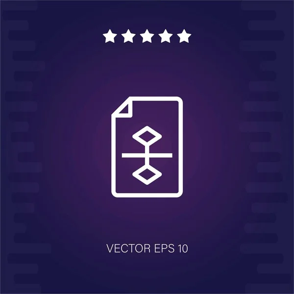 Icono Vector Archivo Ilustración Moderna — Vector de stock