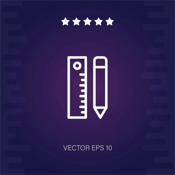Material Birou Vector Icon Ilustrație Modernă — Vector de stoc