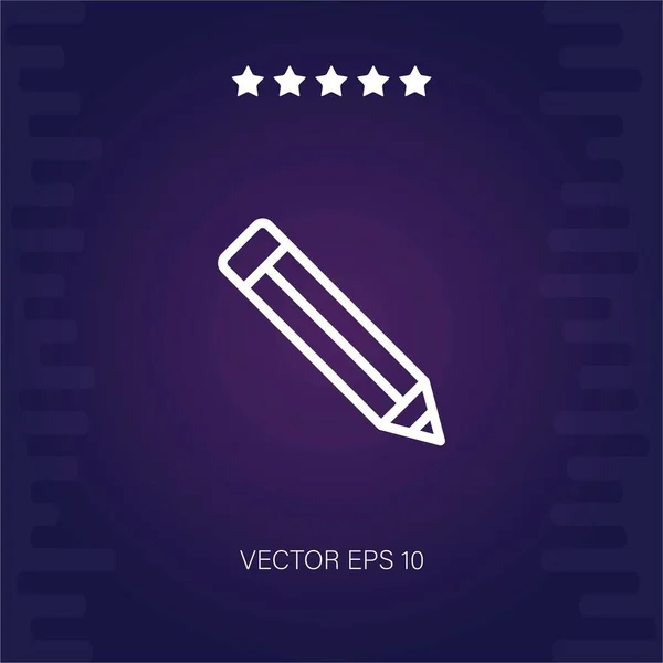 Bleistift Vektor Symbol Moderne Illustration — Stockvektor