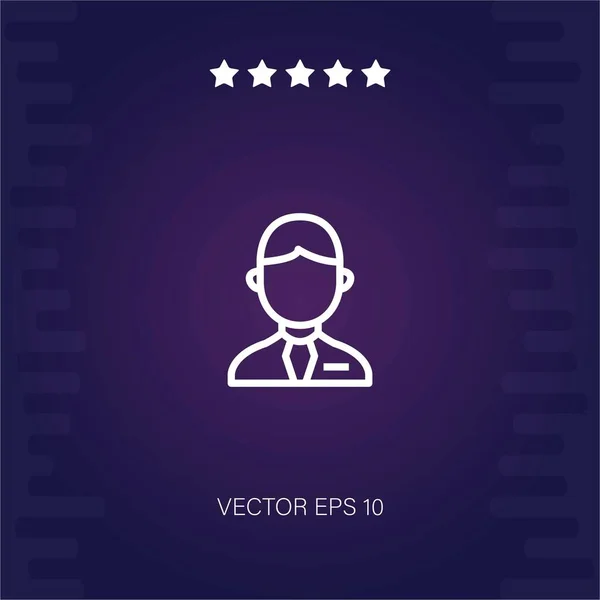 Працівник Векторна Ікона Сучасна Ілюстрація — стоковий вектор