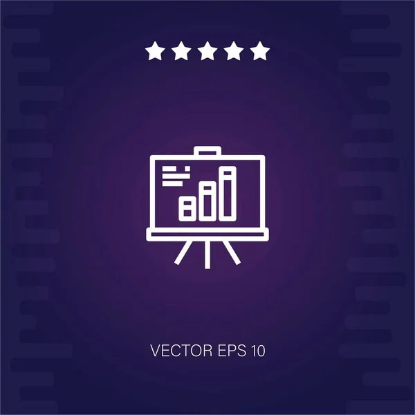 Jelentés Vektor Ikon Modern Illusztráció — Stock Vector