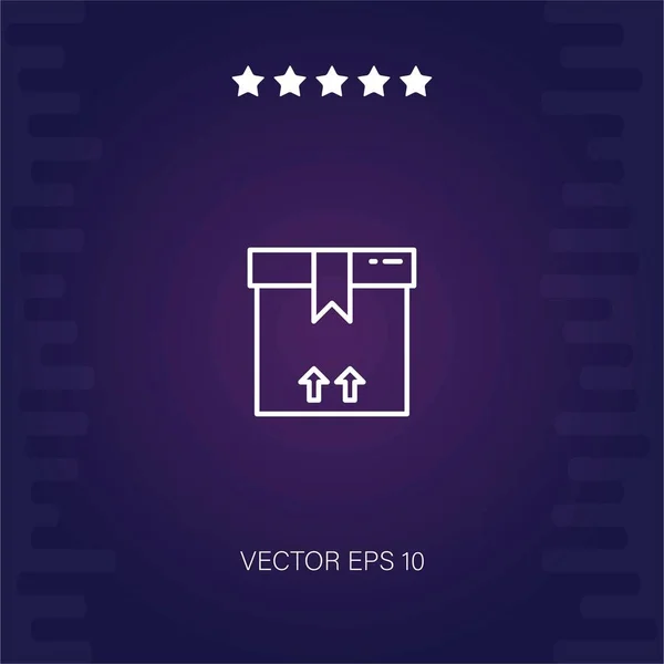Lieferbox Vektor Symbol Moderne Illustration — Stockvektor