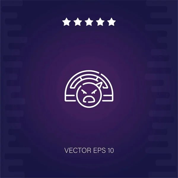 Vector Emocional Icono Ilustración Moderna — Vector de stock