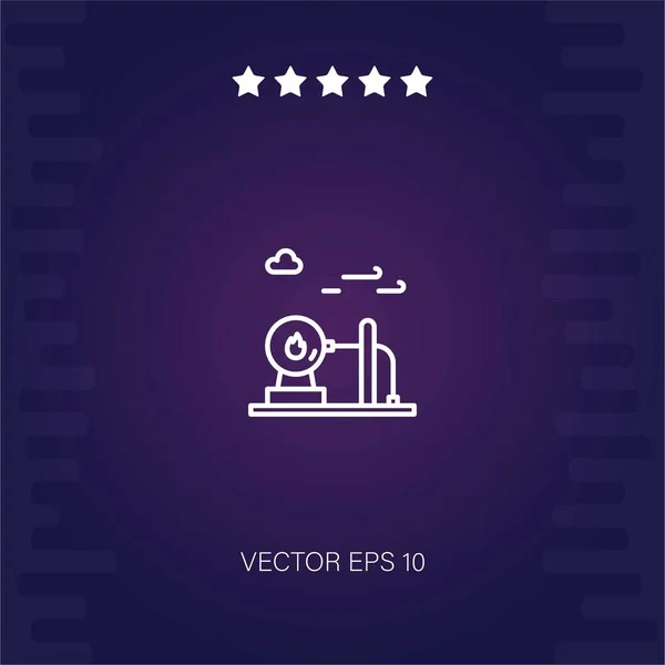 Vector Gas Natural Icono Ilustración Moderna — Vector de stock