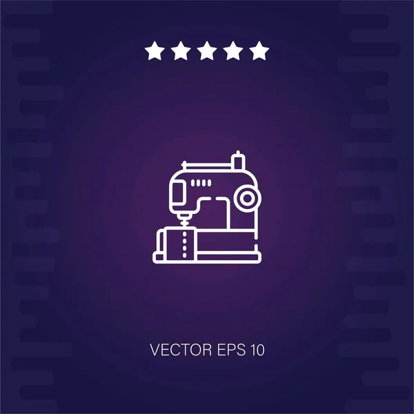 Современная Иллюстрация Векторной Иконки Швейной Машины — стоковый вектор
