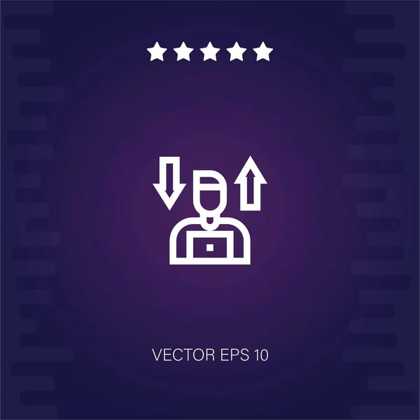 Vector Bolsa Icono Ilustración Moderna — Vector de stock