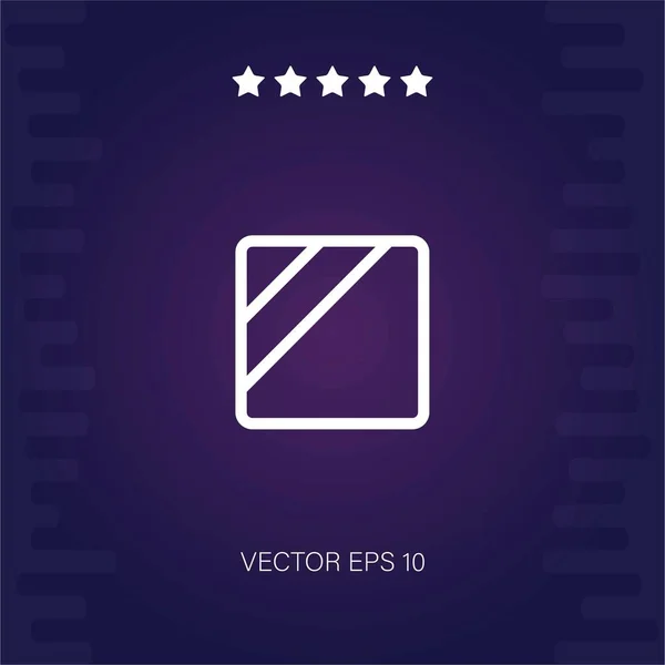 Vector Seco Icono Ilustración Moderna — Vector de stock