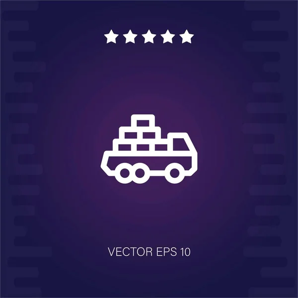 Icône Vectorielle Camion Illustration Moderne — Image vectorielle