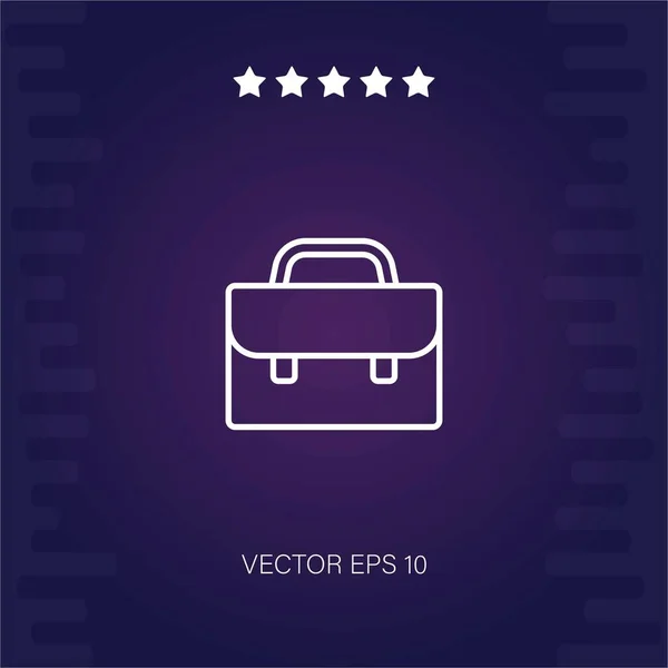 Koffer Vektor Symbol Moderne Illustration — Stockvektor