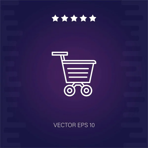Trolley Vektor Ikone Moderne Illustration — Stockvektor