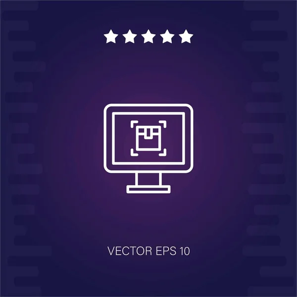 Seguimiento Línea Vector Icono Ilustración Moderna — Vector de stock